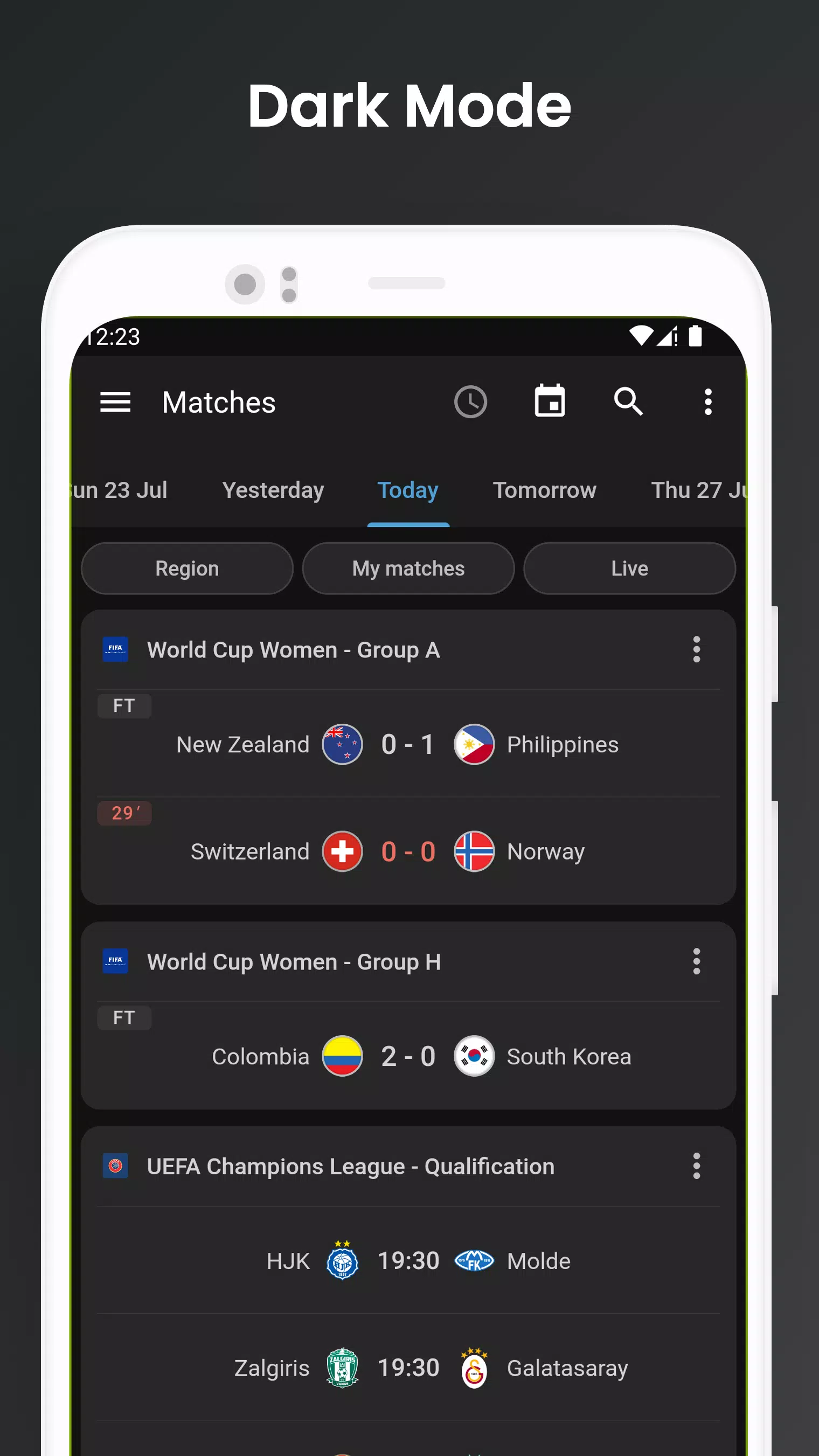 Footba11 - Soccer Live Scores 螢幕截圖 1