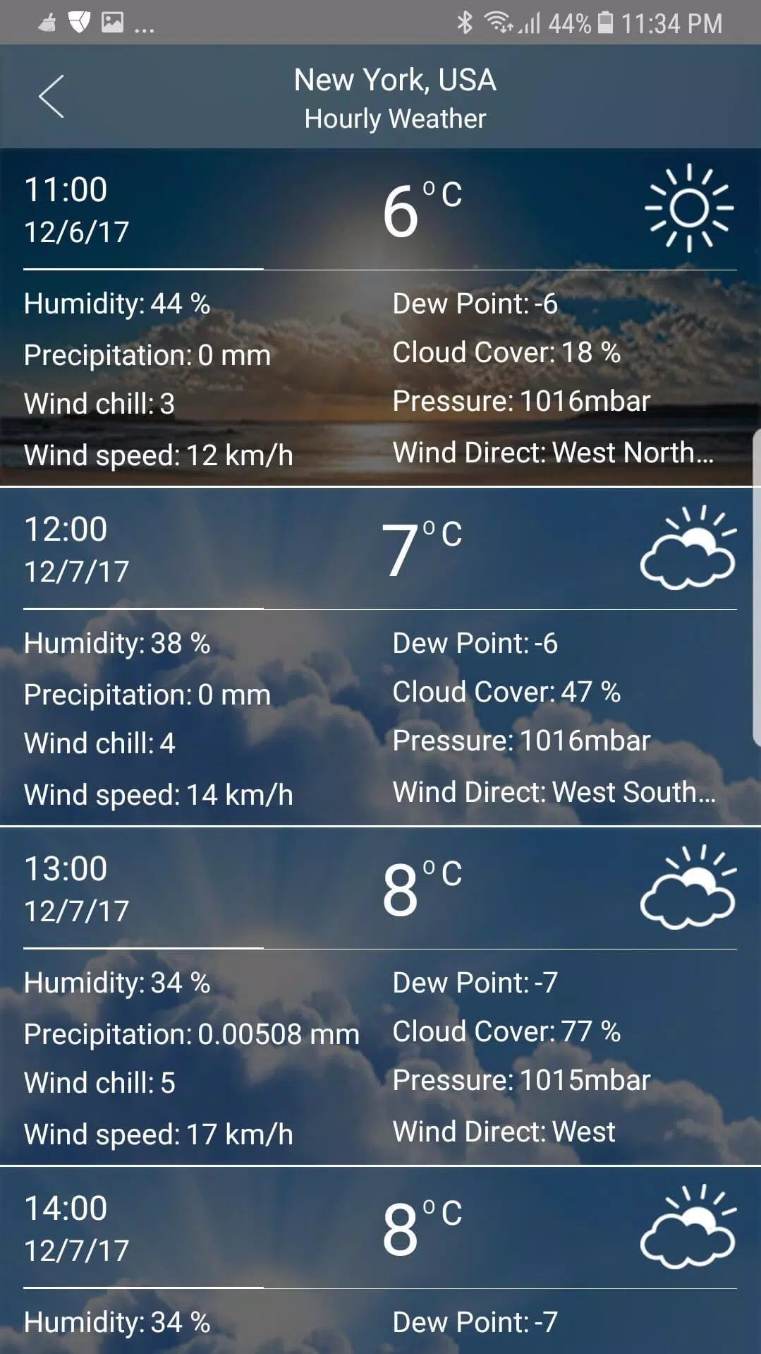Weather app 螢幕截圖 2
