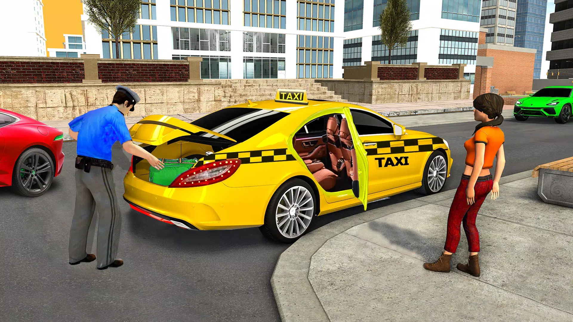 City Taxi Games-Taxi Car Games ဖန်သားပြင်ဓာတ်ပုံ 1