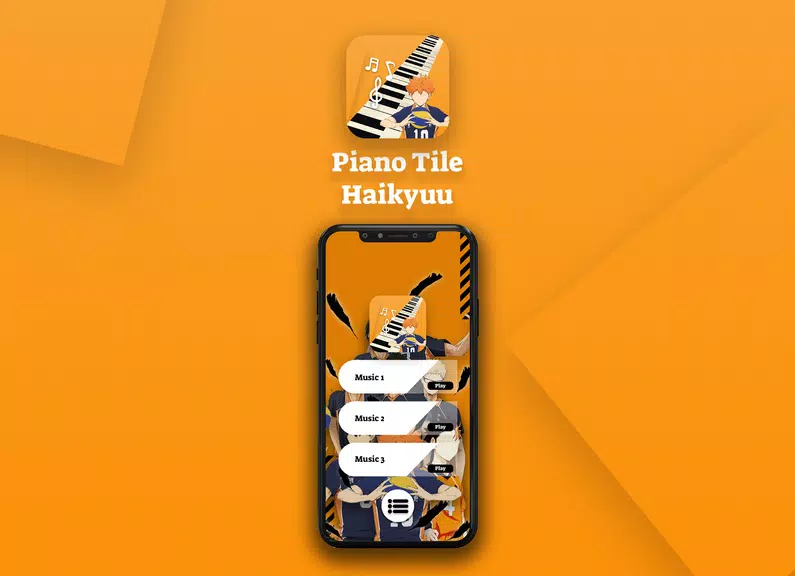 Game Haikyuu Piano Tiles স্ক্রিনশট 1