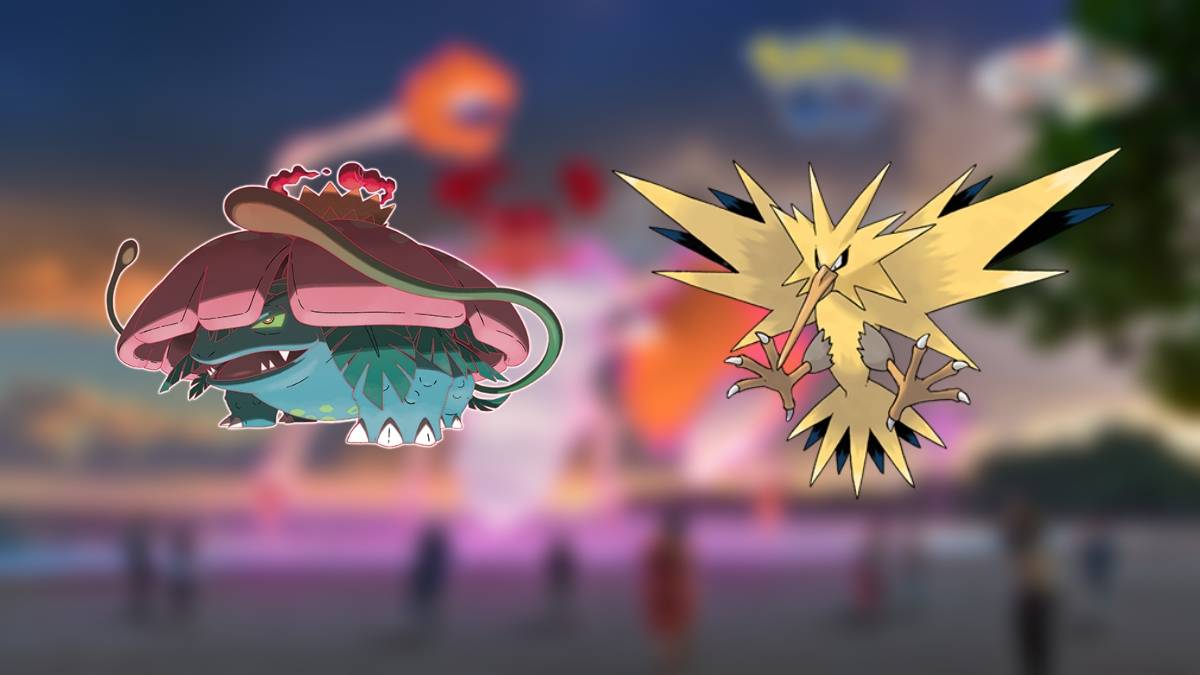 Venusaur & Zapdos, Bộ đếm tốt nhất cho Gigantamax Kingler trong Pokemon Go