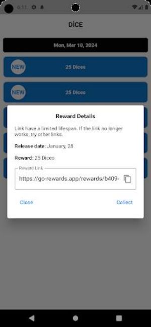 Go Rewards - Dice Rolls Screenshot 0