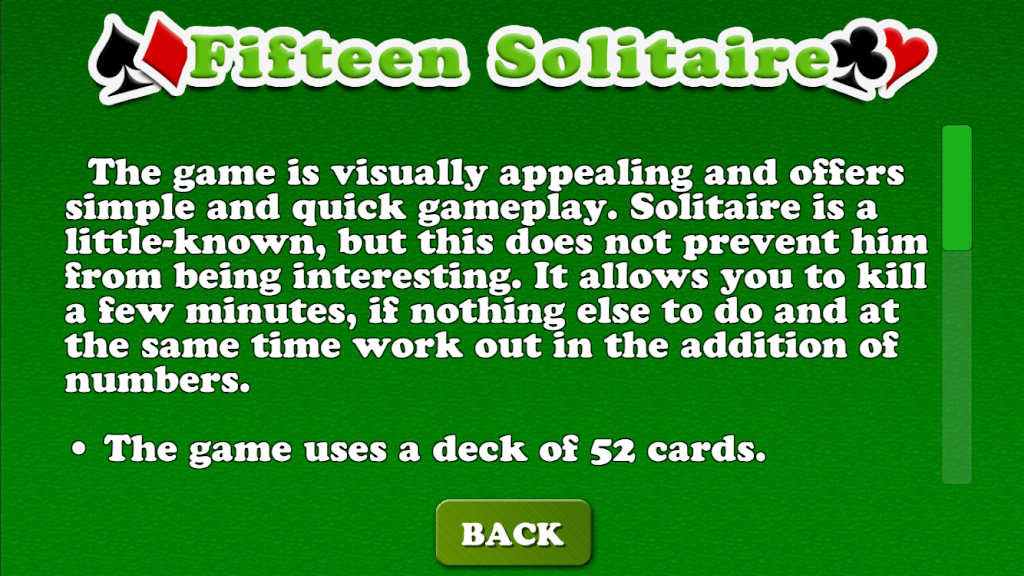 Solitaire Fifteen 螢幕截圖 2
