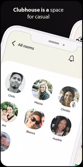 Clubhouse Drop-in audio chat android Guide Ảnh chụp màn hình 1