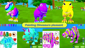 Dinosaur Coloring 3D - AR Cam Скриншот 3