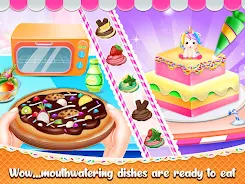 Sweet unicorn cake bakery chef Ảnh chụp màn hình 3