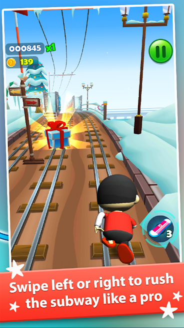 Subway Ryan Rush Runner 3D Schermafbeelding 0