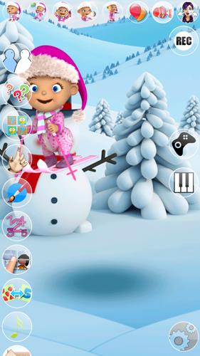 Talking Baby Babsy Winter Fun स्क्रीनशॉट 3