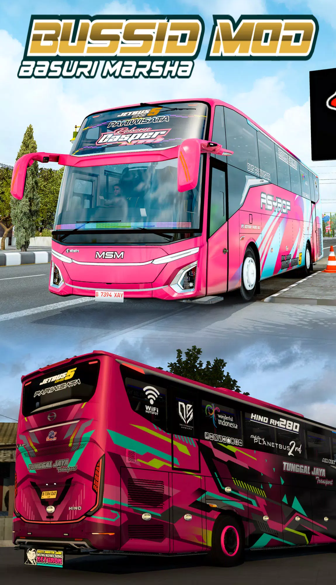 Bussid Mod Basuri Marsha Screenshot 1