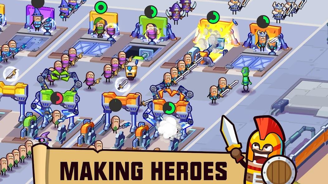 Hero Making Tycoon Mod Ảnh chụp màn hình 2