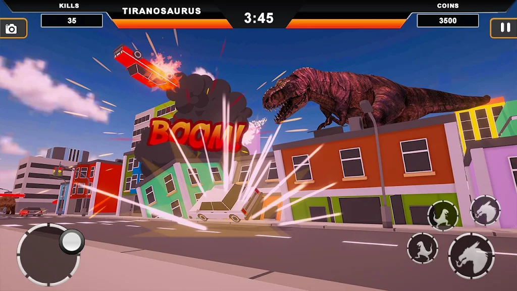 Dinosaur Rampage: Dino City Rampage Simulator Schermafbeelding 0