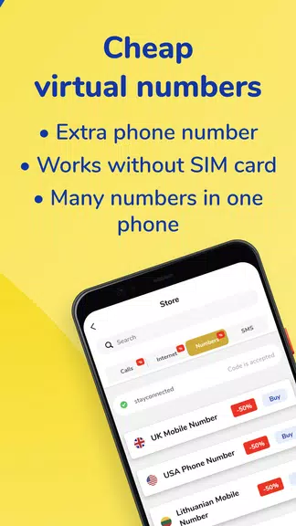 MoreMins: Temp Number & eSIM Zrzut ekranu 2