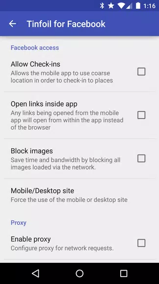 Tinfoil for Facebook应用截图第2张
