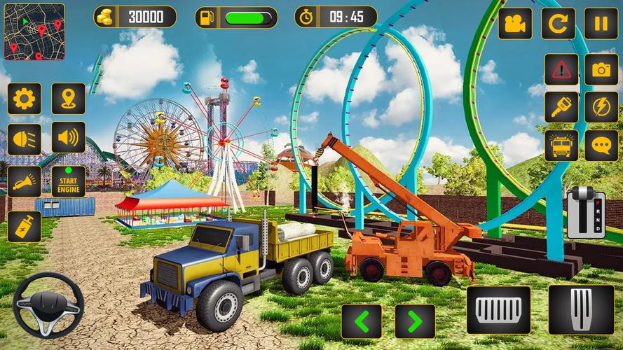 Roller Coaster Builder Game Captura de pantalla 2