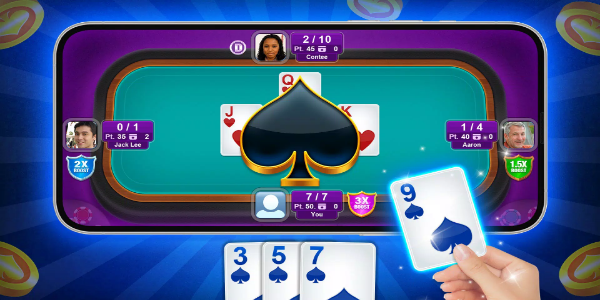Spades - Offline Fun Card Game 螢幕截圖 2