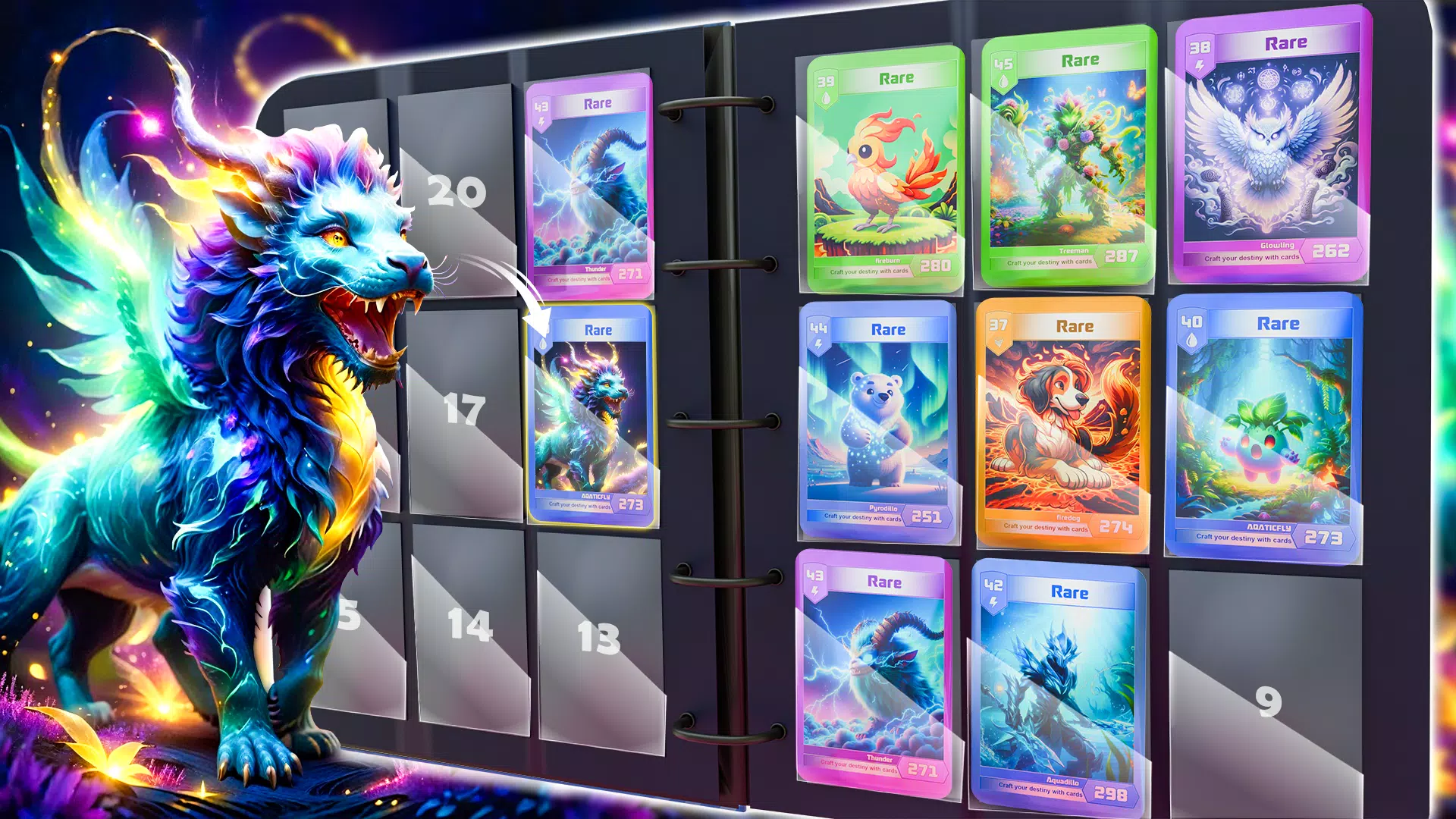 Monsters Card Collector Game Capture d'écran 1