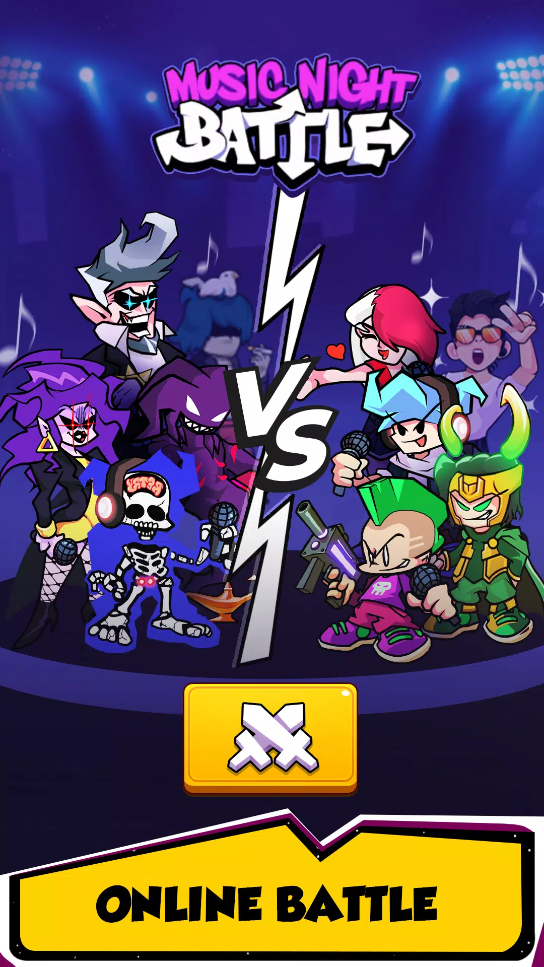 Music Night Battle スクリーンショット 1