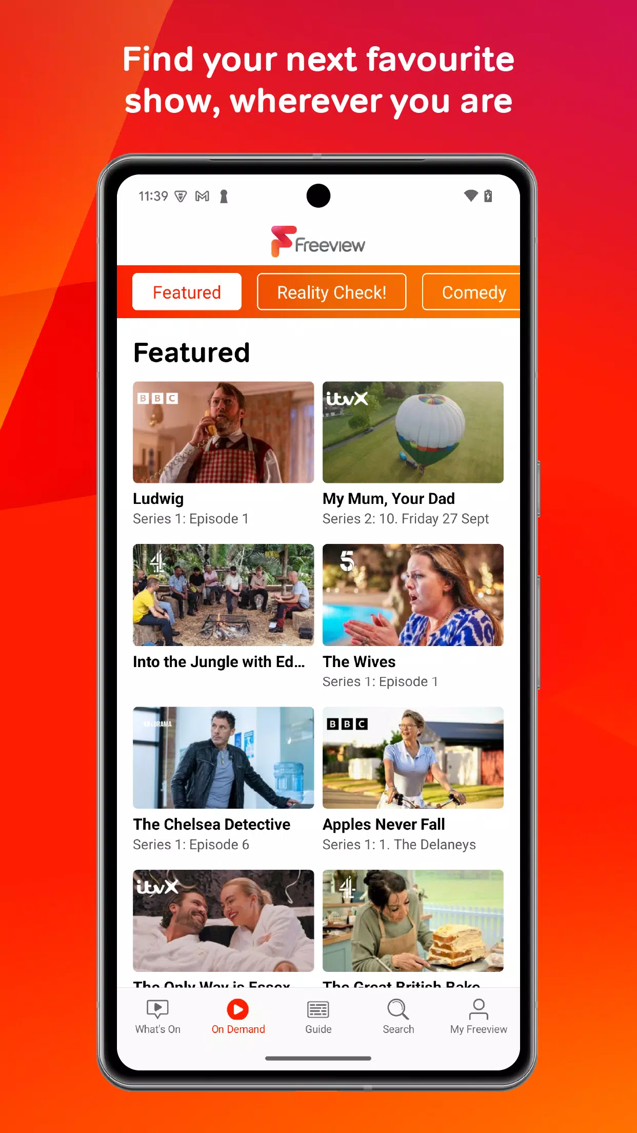 Freeview ภาพหน้าจอ 1