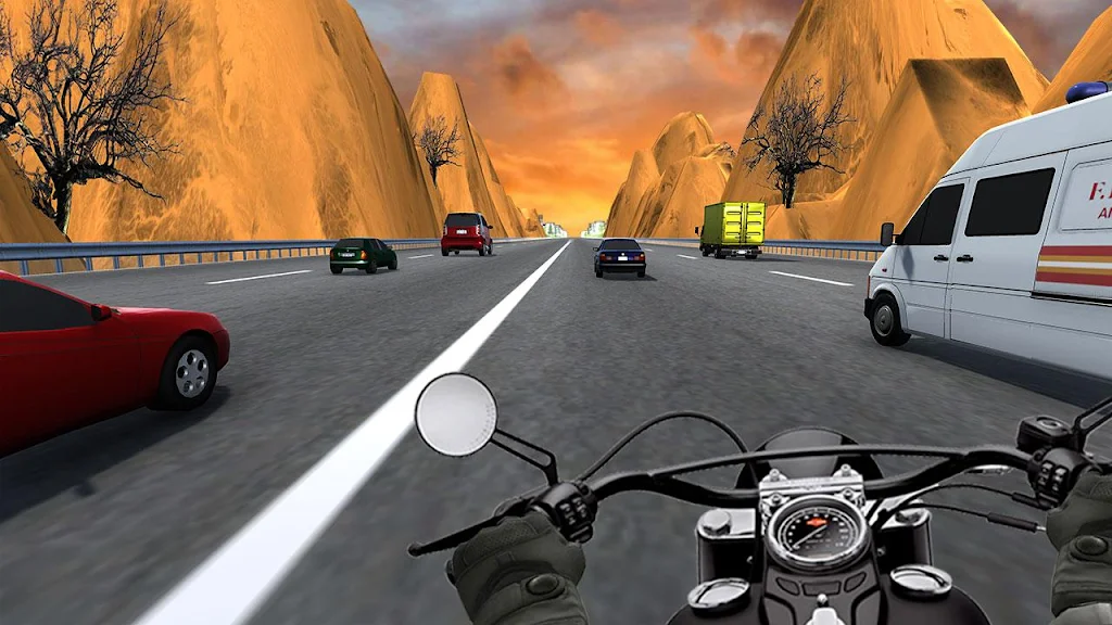 City Bike Traffic Race in Crowd Taxi 3D 스크린샷 1