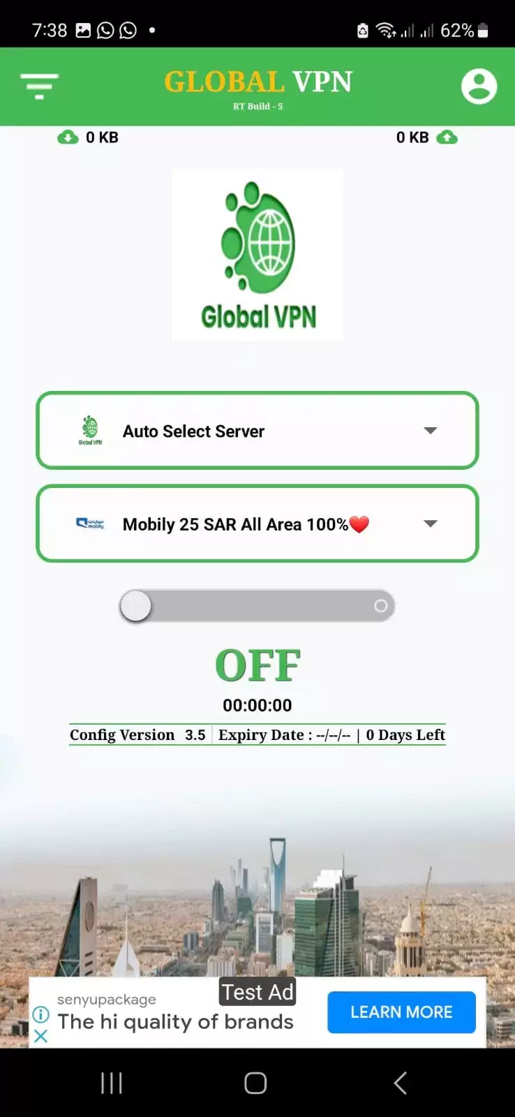 Global VPN Captura de pantalla 1