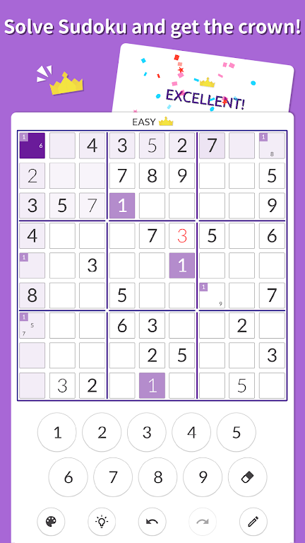 Sudoku Kingdom - Sudoku puzzle 螢幕截圖 0