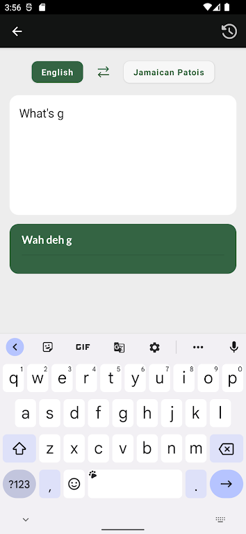 Jamaican Patwah Translator Captura de tela 1
