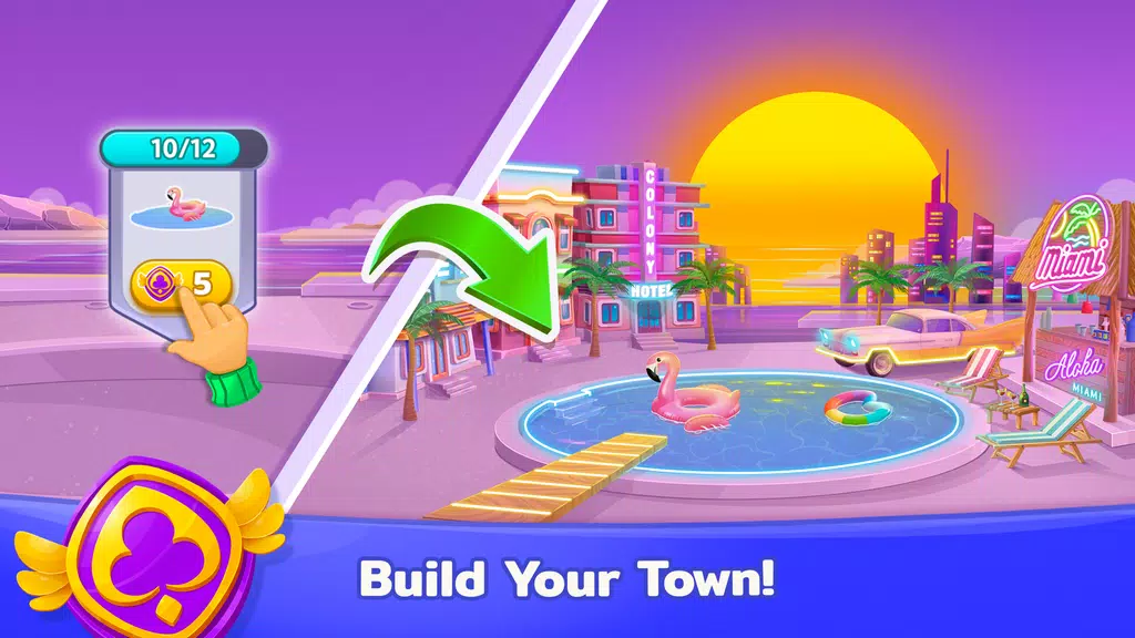 SoliTown – Solitaire Tripeaks স্ক্রিনশট 2