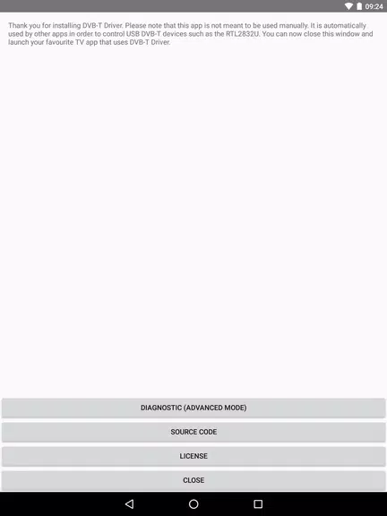 Schermata DVB-T Driver 2