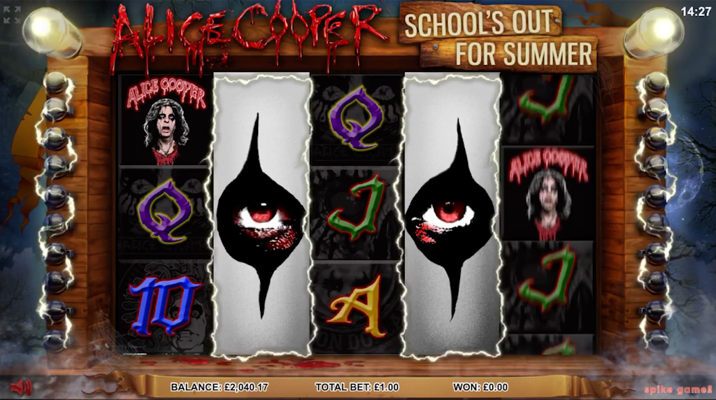 Schermata Alice Cooper.  Casino Slot Game. 0
