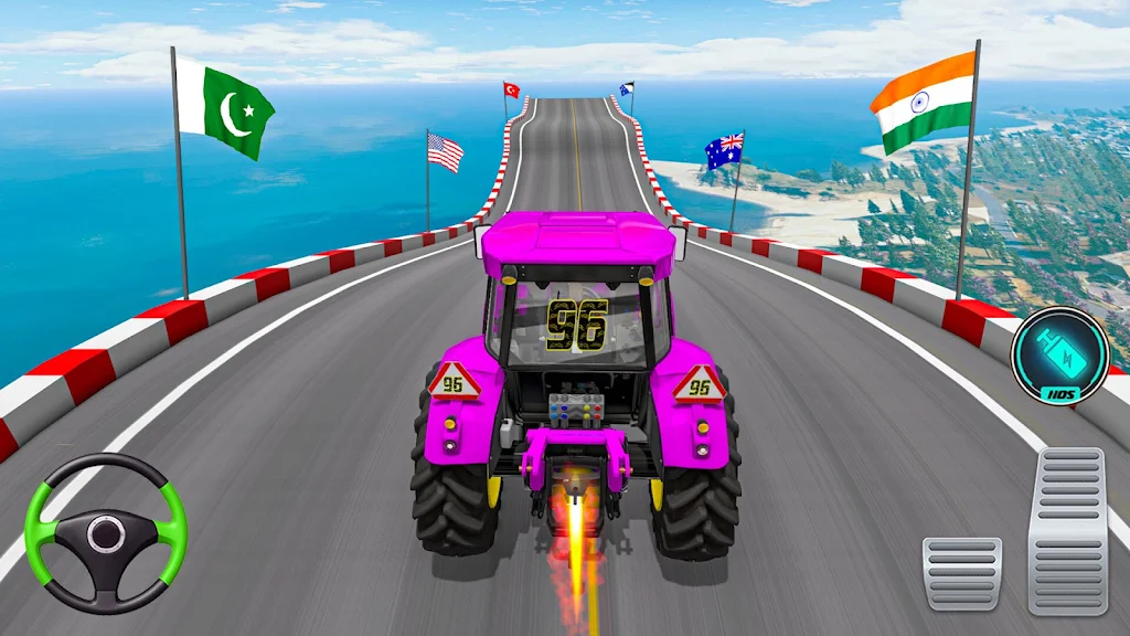 Mega Ramp Tractor Stunt Game Screenshot 3