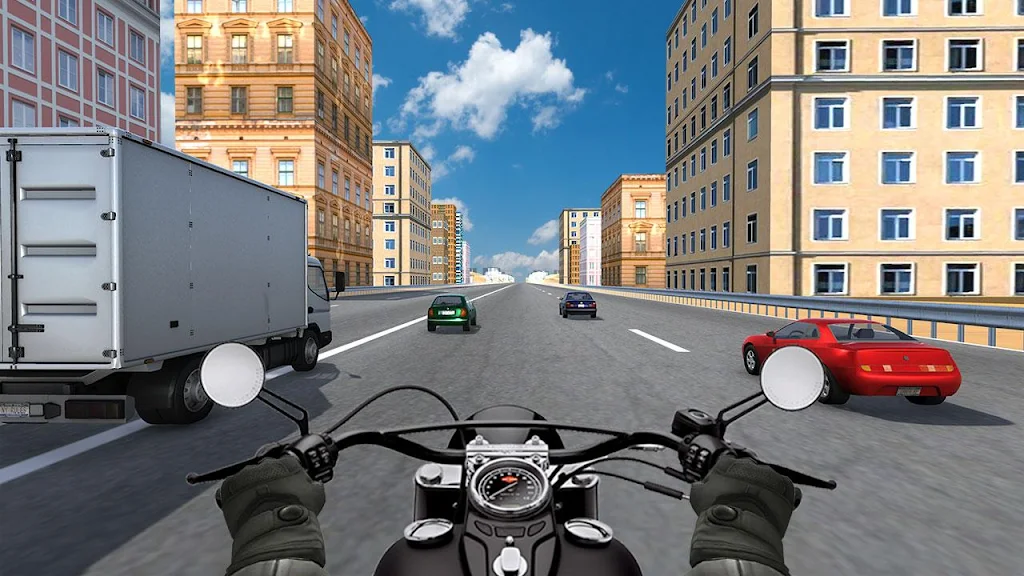 City Bike Traffic Race in Crowd Taxi 3D 스크린샷 0