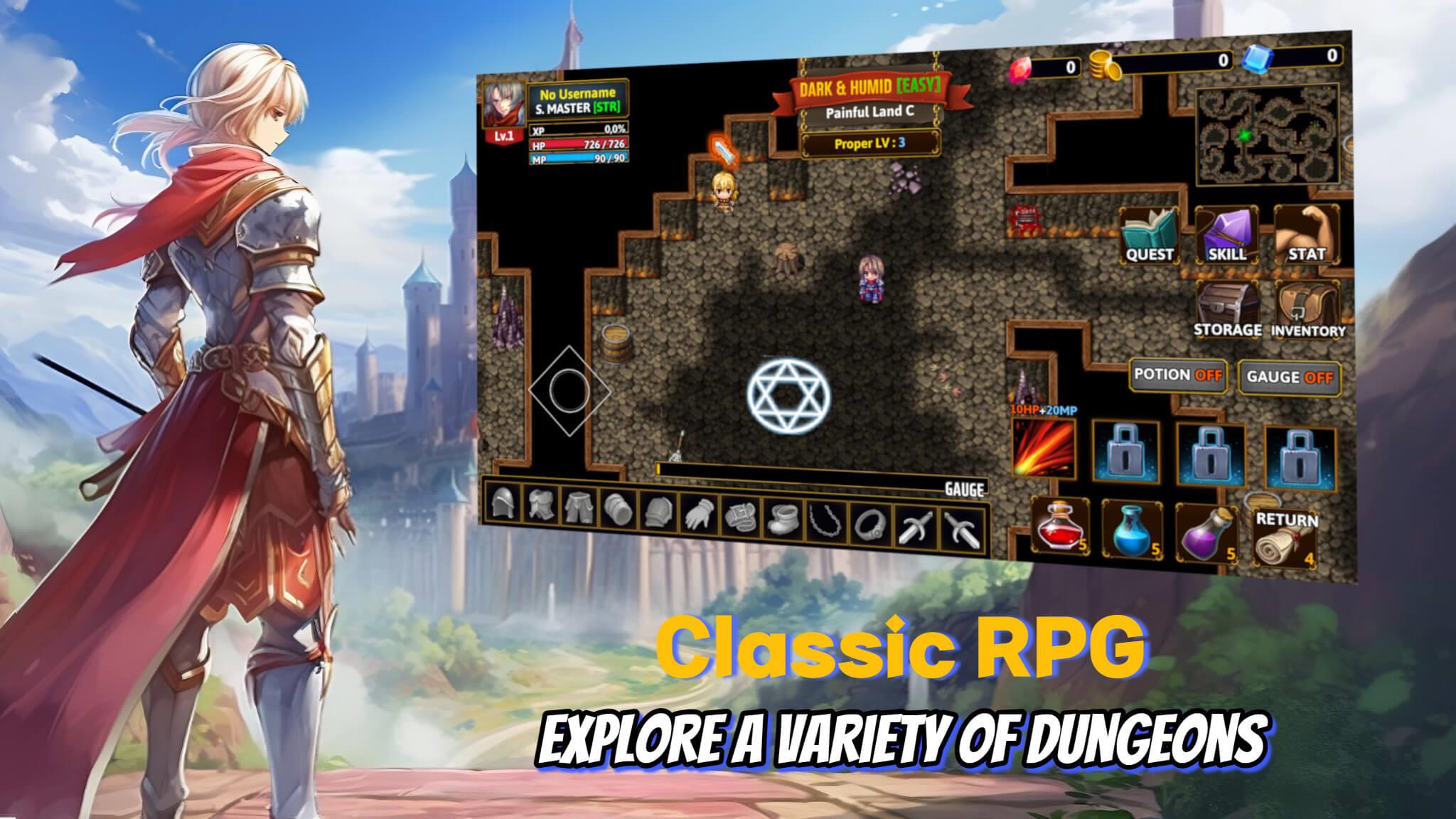 Darkside Dungeon roguelike rpg Capture d'écran 2