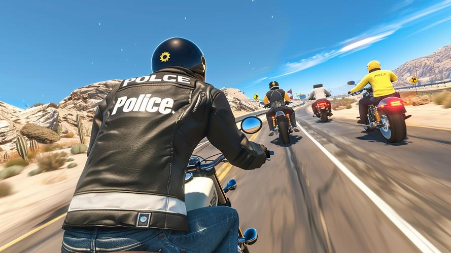 Police Bike Pursuit Highway स्क्रीनशॉट 1