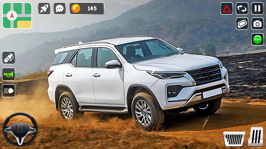Fortuner Car Simulator Game 3D Ekran Görüntüsü 3