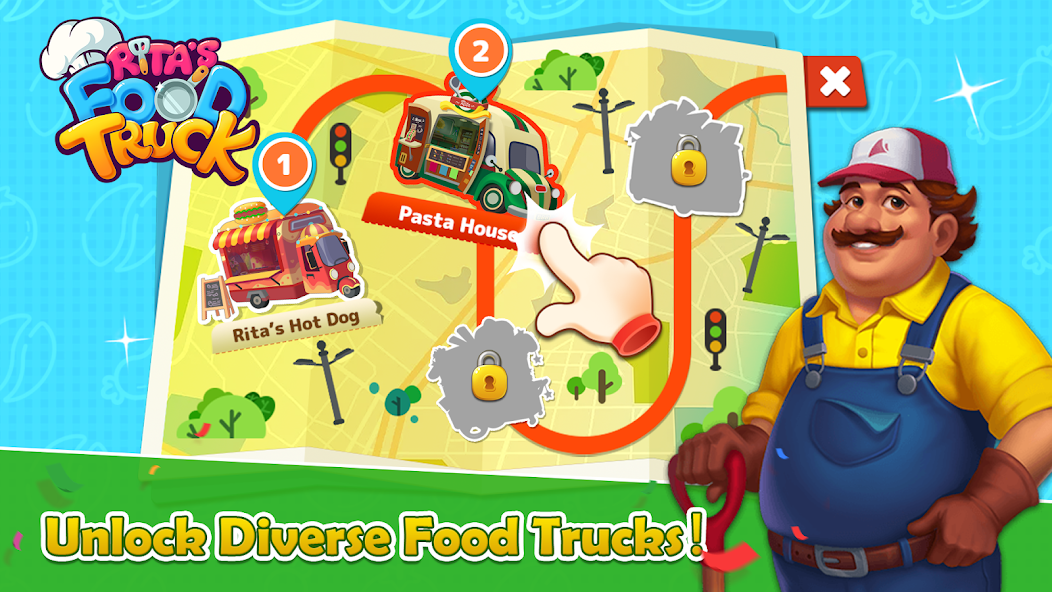 Rita's Food Truck:Cooking Game Mod Captura de tela 1