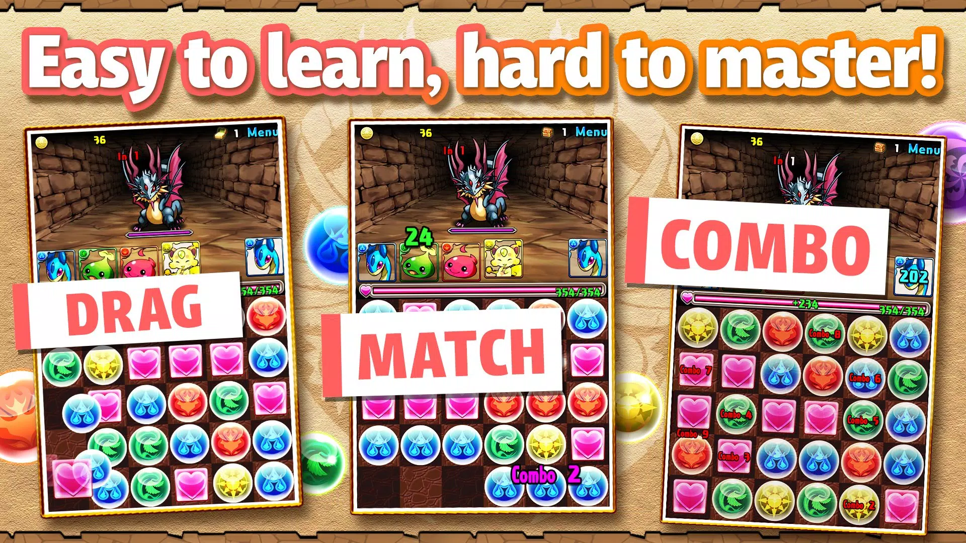 Puzzle & Dragons应用截图第1张