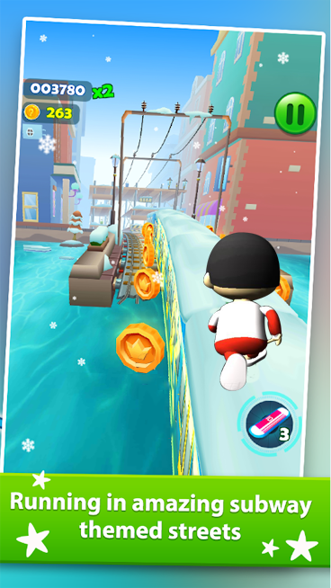 Subway Ryan Rush Runner 3D স্ক্রিনশট 1