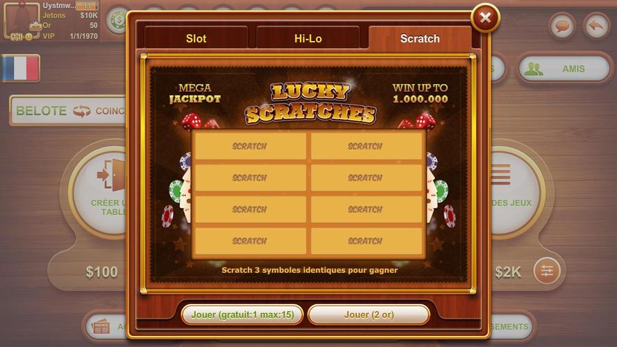 Coinche & Belote Captura de pantalla 3