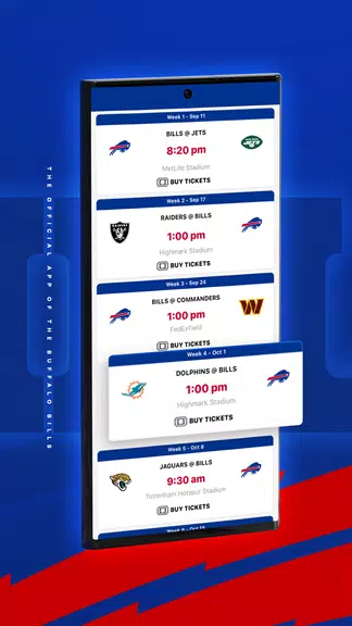 Buffalo Bills Mobile Ảnh chụp màn hình 2