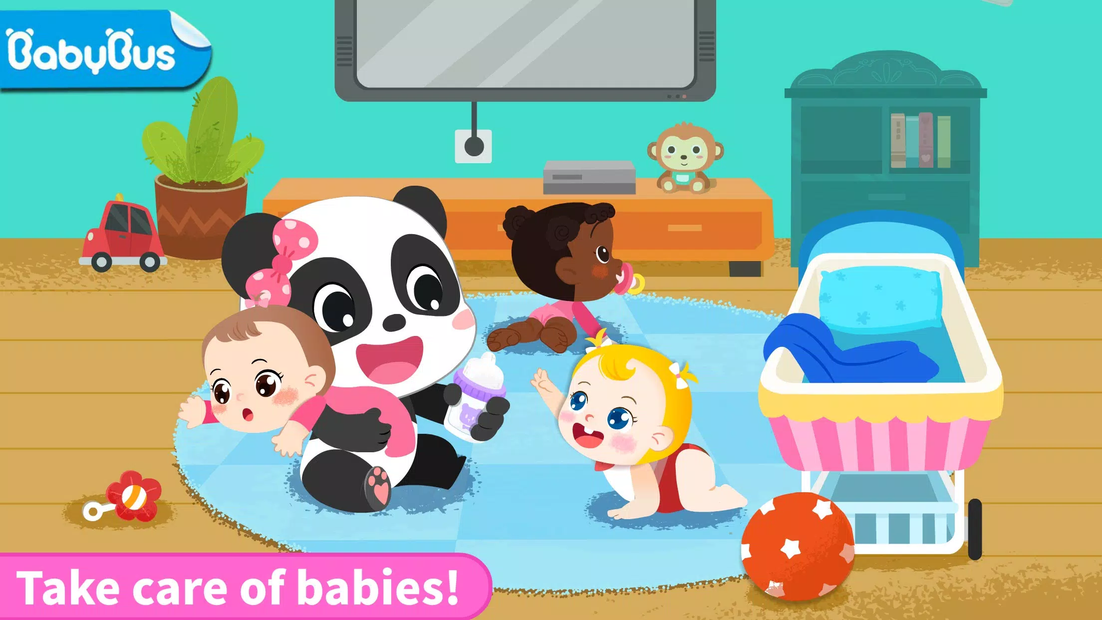 Jeux Panda : Soins Bébé Fille Capture d'écran 0