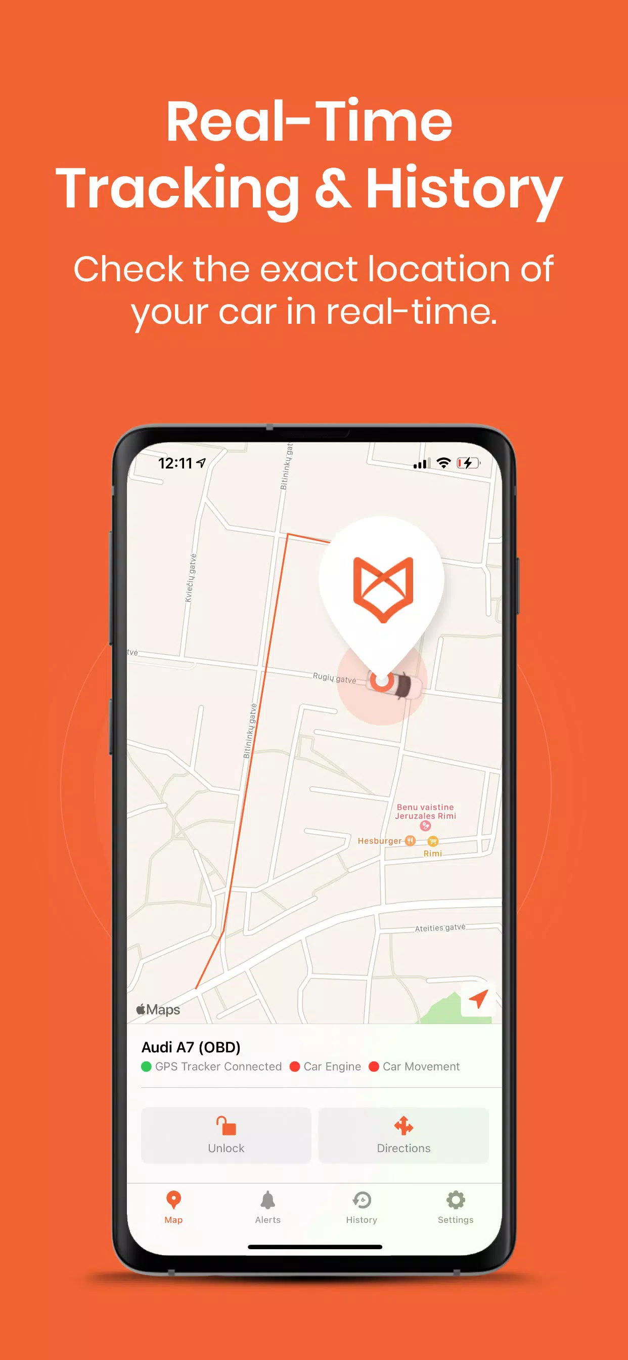 TrackingFox Car GPS Tracker Schermafbeelding 1