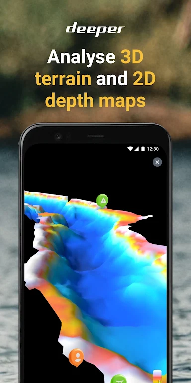 Fish Deeper - Fishing App स्क्रीनशॉट 1