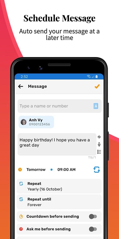 Auto Text: Automatic Message Скриншот 1