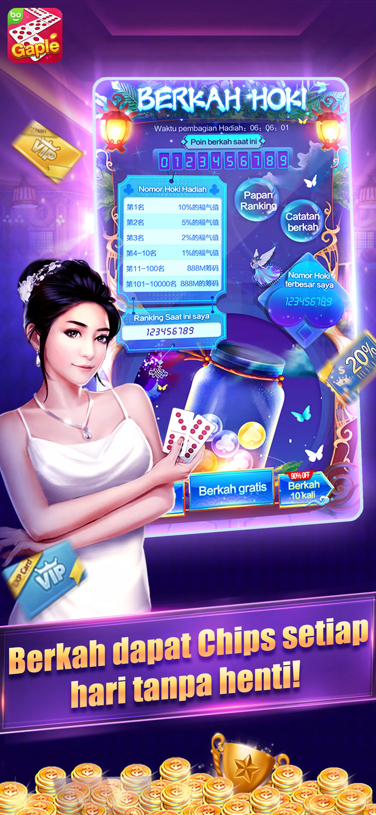 Domino Gaple Boya:Qiuqiu Capsa Скриншот 3