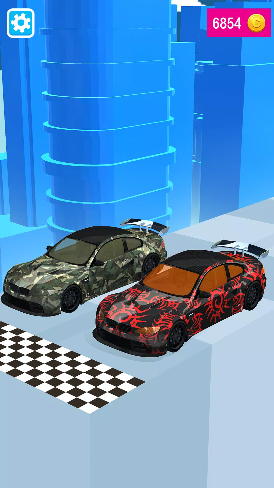 Modified Car Driving: 3DTuning Schermafbeelding 1