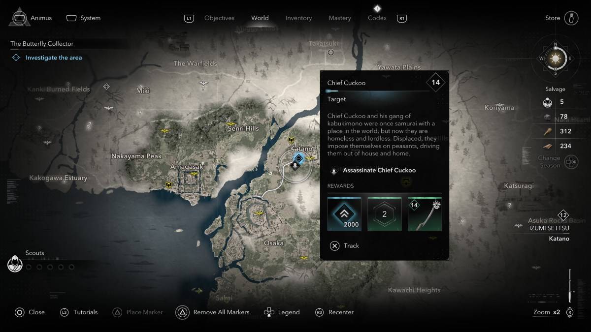 Jak i gdzie znaleźć wszystkich członków Kabukimono w Assassin's Creed Shadows Chief Cuckoo