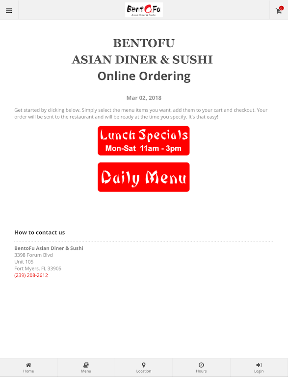BentoFu Asian Diner & Sushi 螢幕截圖 3