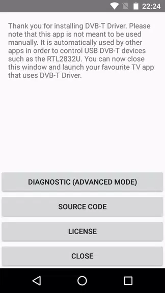 Schermata DVB-T Driver 0