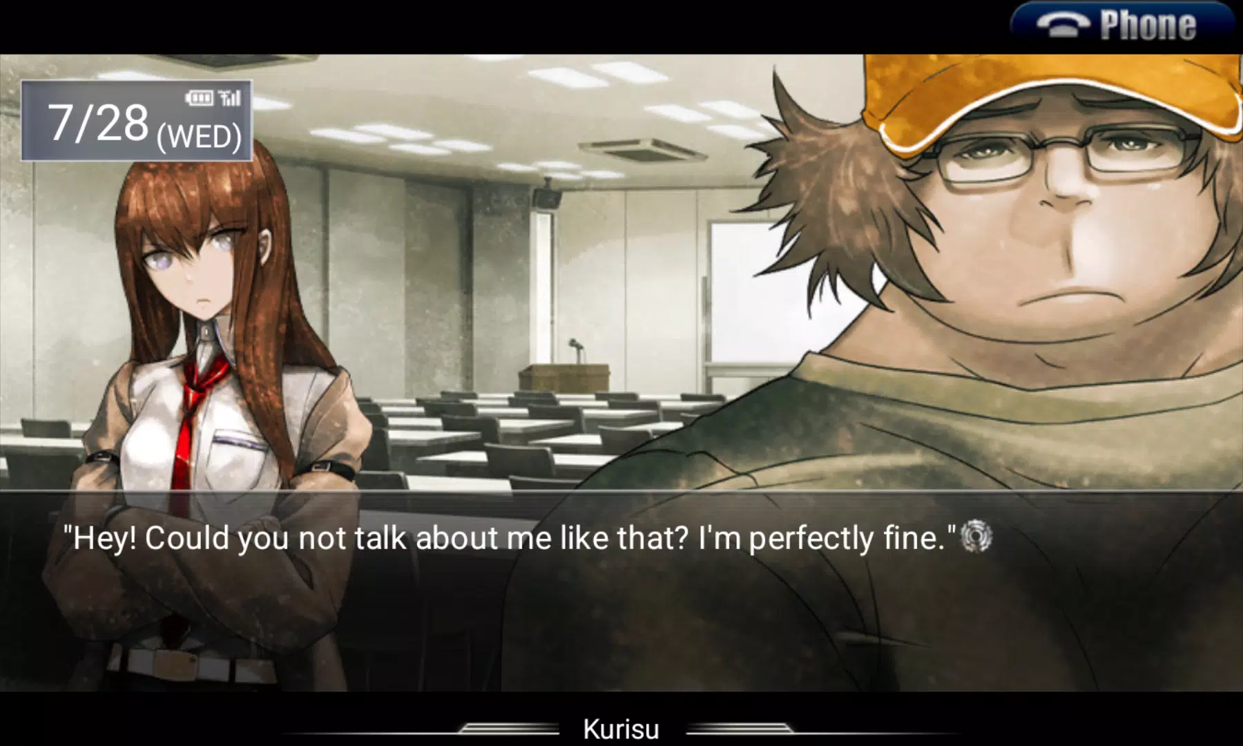 Schermata STEINS;GATE 2