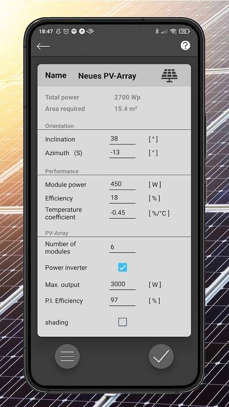 PV Calculator Premium ဖန်သားပြင်ဓာတ်ပုံ 0